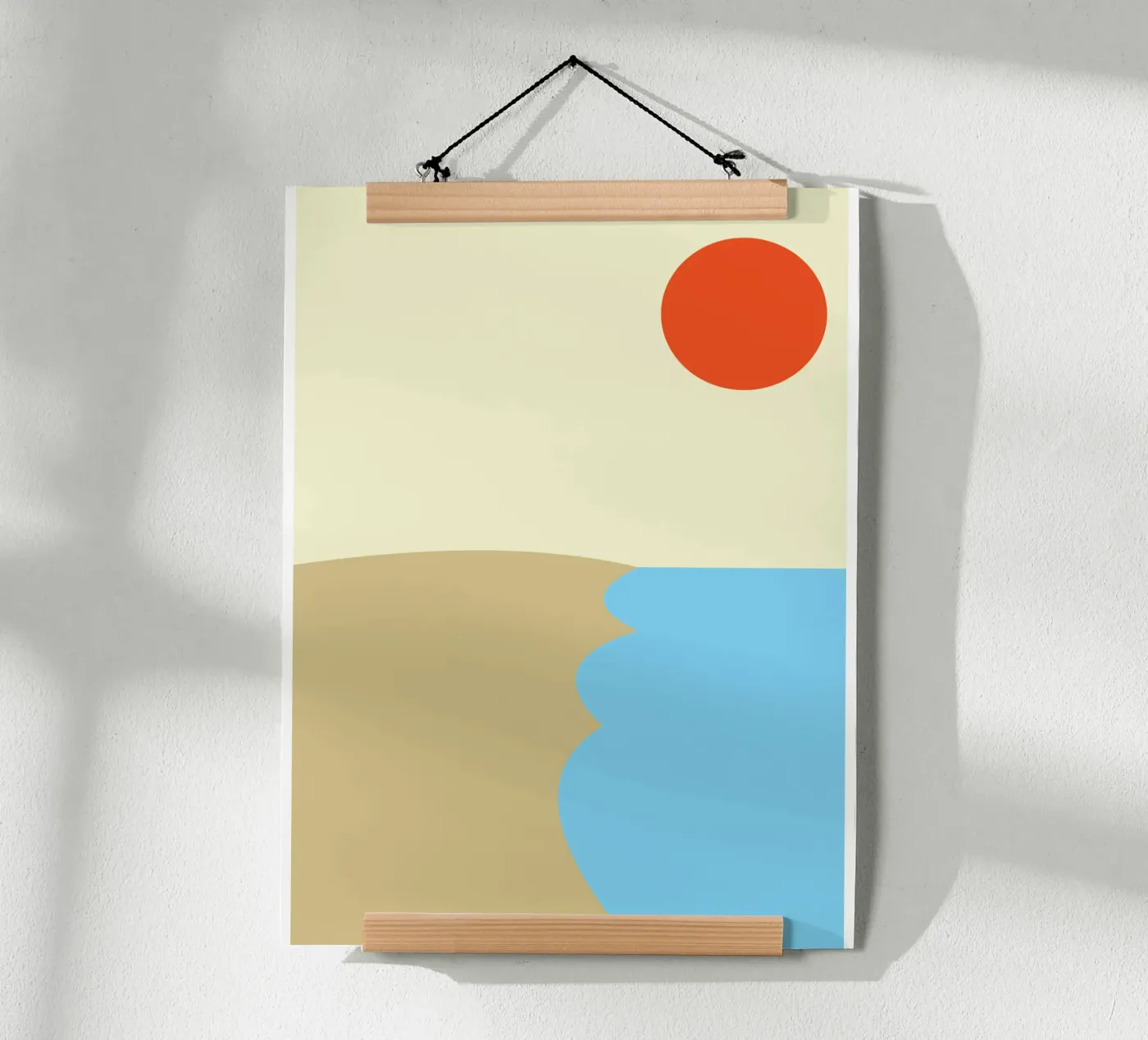 strand vector kleur poster van Plumpz