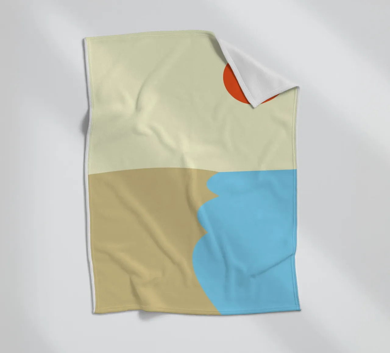spiaggia colore vettoriale coperta in pile da Plumpz
