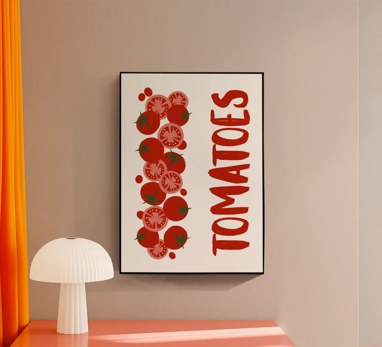 Tomatoes acryl van PinkCandyWalls