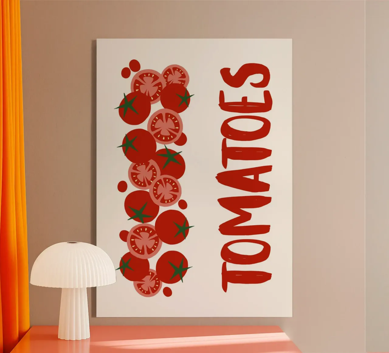 Tomatoes acryl van PinkCandyWalls