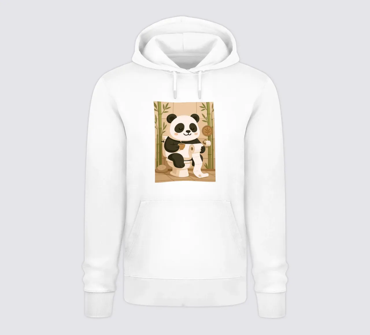 Panda sul water con caffè felpa con cappuccio da JoyWalkerShop