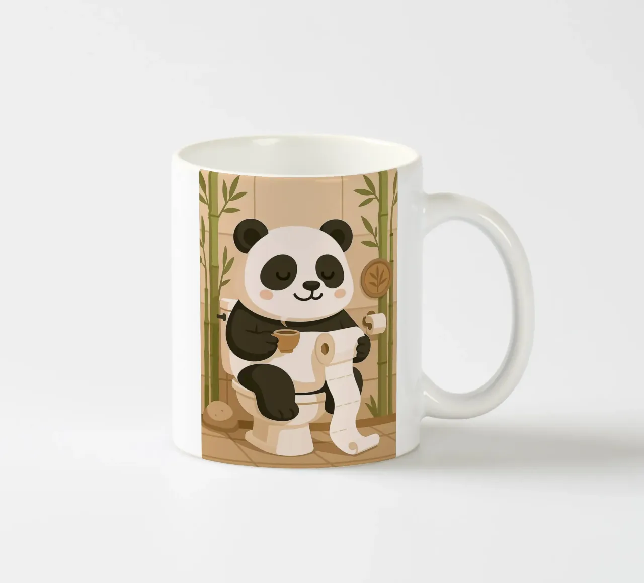 Panda sul water con caffè tazza in ceramica da JoyWalkerShop