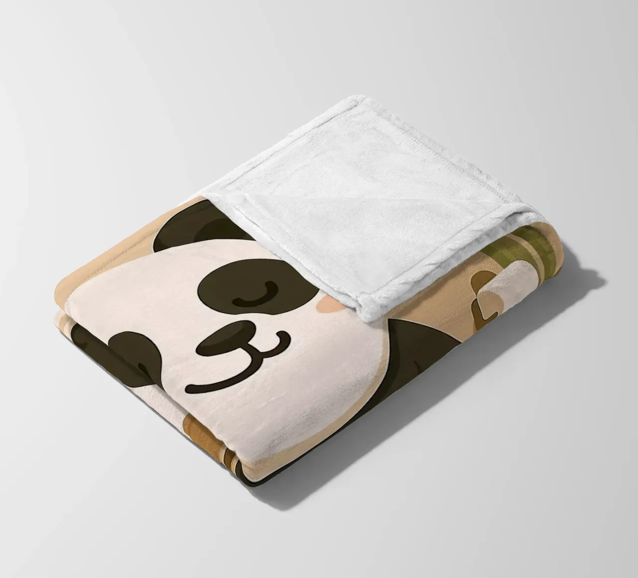 Panda sul water con caffè coperta in pile da JoyWalkerShop