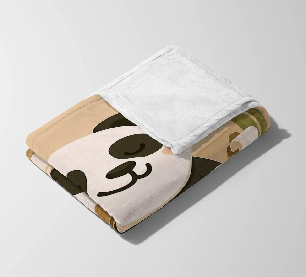 Panda sul water con caffè coperta in pile da JoyWalkerShop