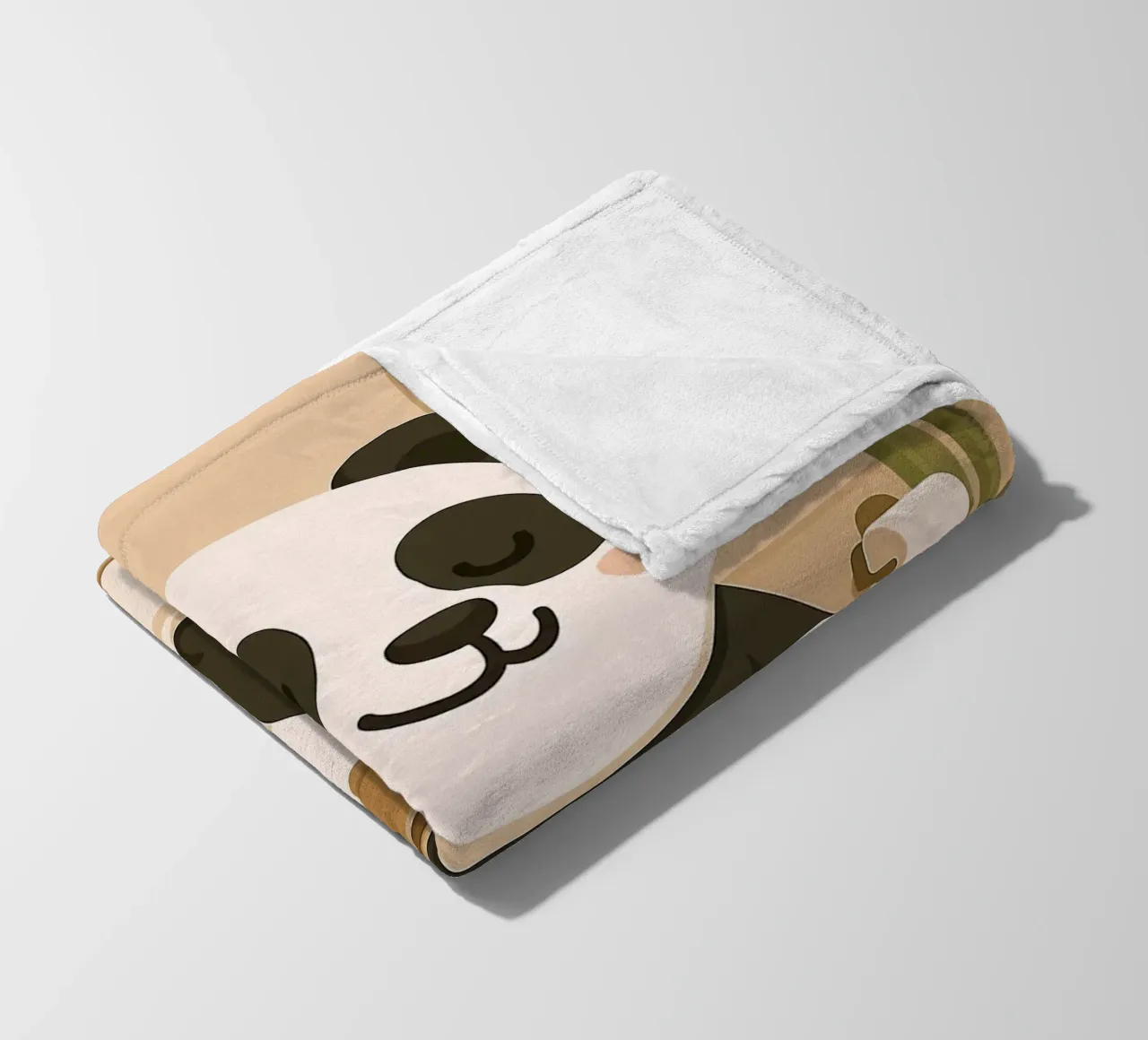 Panda sul water con caffè coperta in pile da JoyWalkerShop