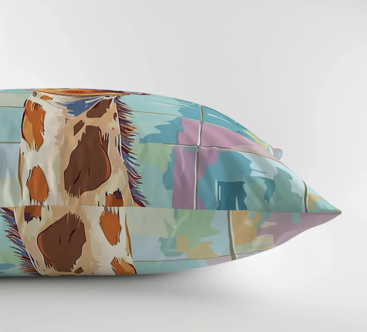 Giraffa con carta igienica in testa cuscino da JoyWalkerShop
