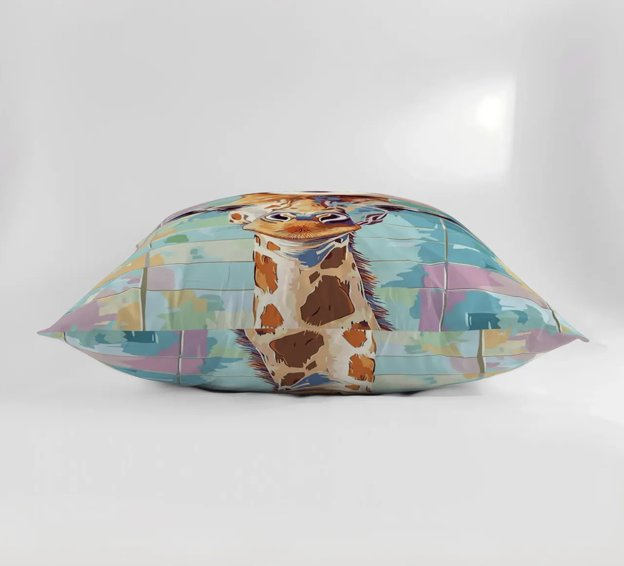 Giraffa con carta igienica in testa cuscino da JoyWalkerShop