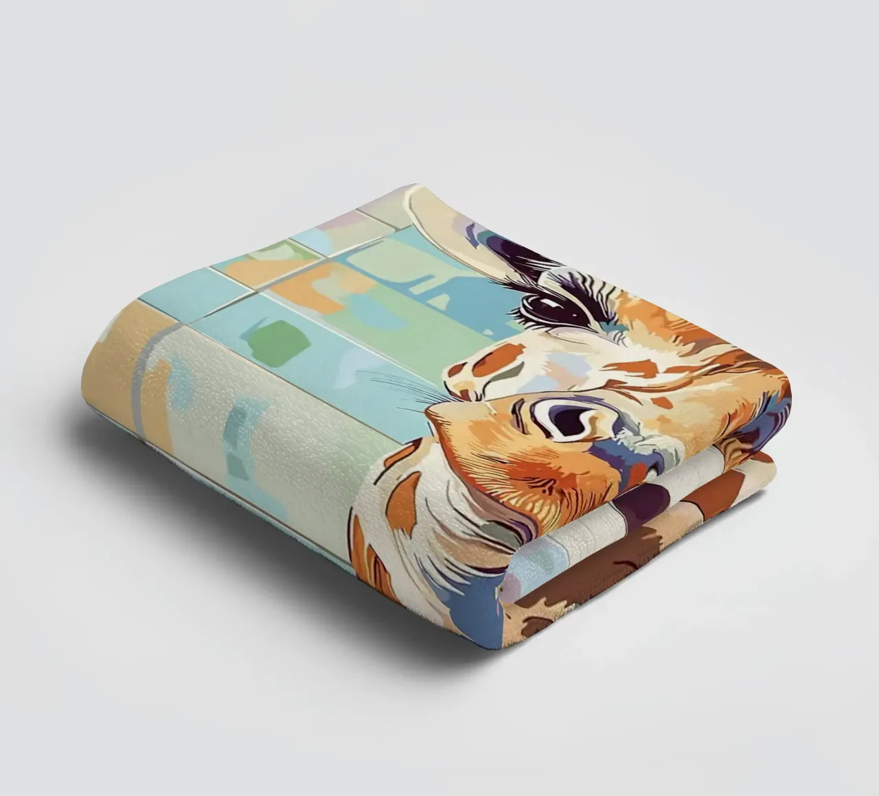 Giraffa con carta igienica in testa asciugamano da bagno da JoyWalkerShop