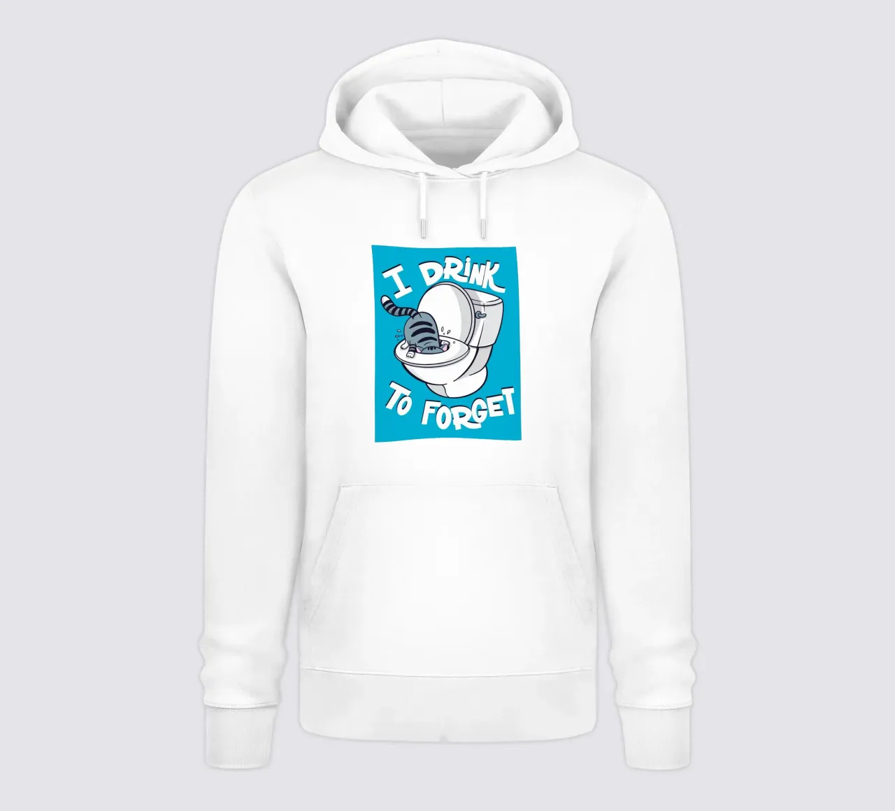 Bevo per dimenticare felpa con cappuccio da JoyWalkerShop
