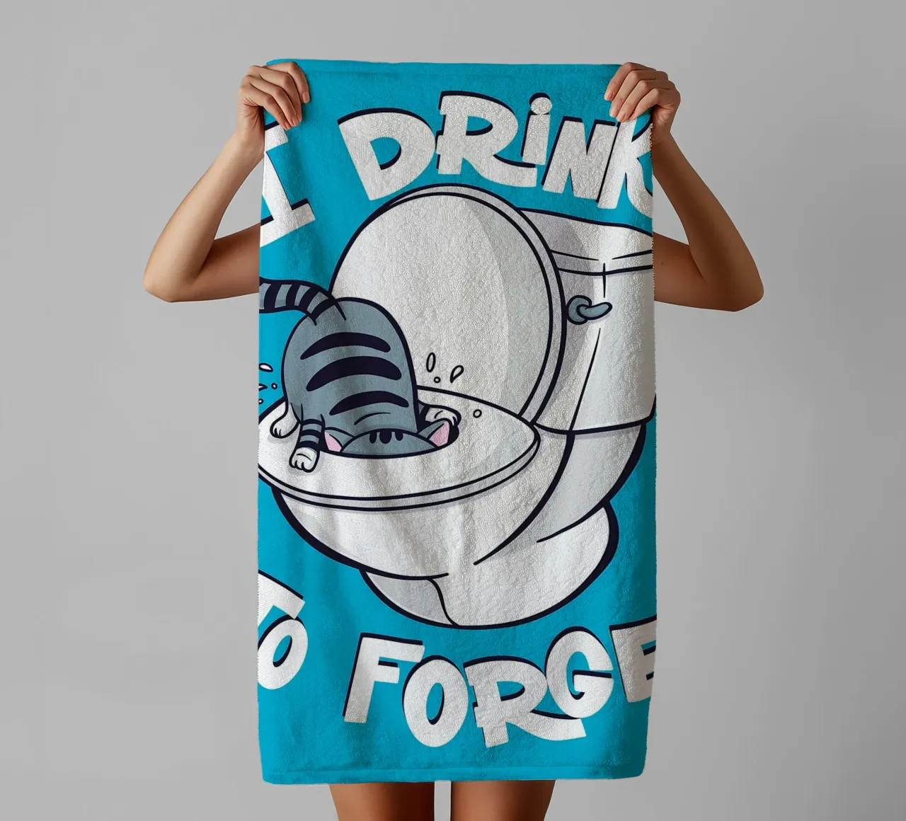 Ich trinke, um zu vergessen Handtuch von JoyWalkerShop