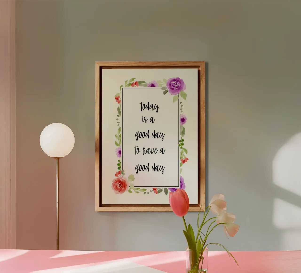 Today is a good day to have a good day pannello forex da PinkCandyWalls