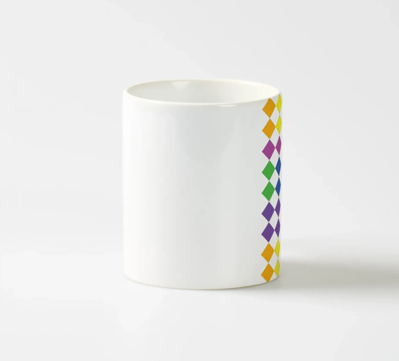 diamond rainbow vector ceramic mug by Plumpz