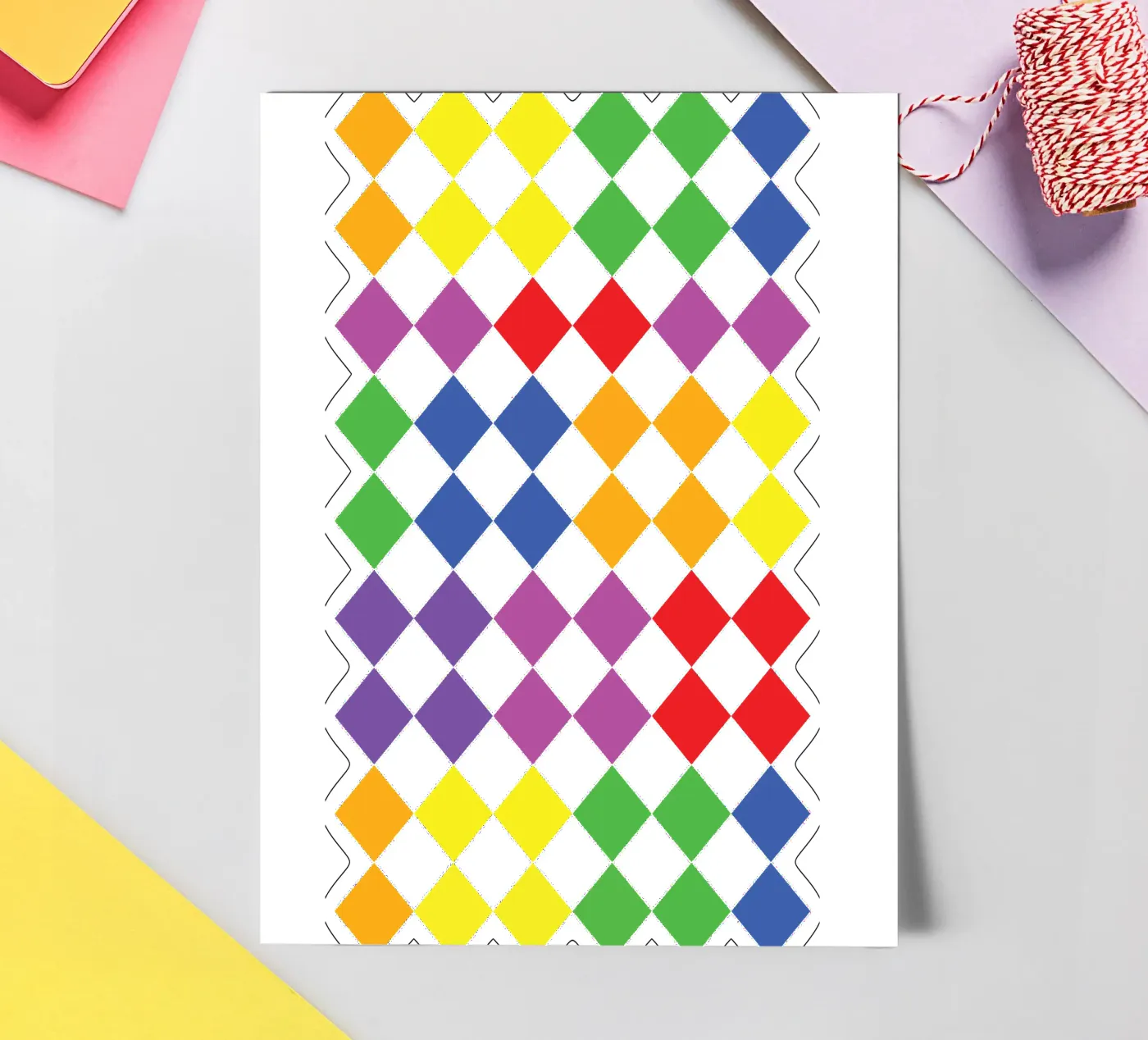 diamond rainbow vector sticker sheet by Plumpz