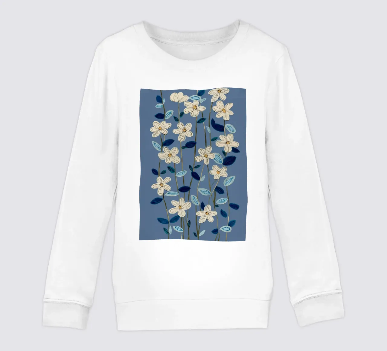 Jasmine Vines on Blue felpa bambino da Flow Line
