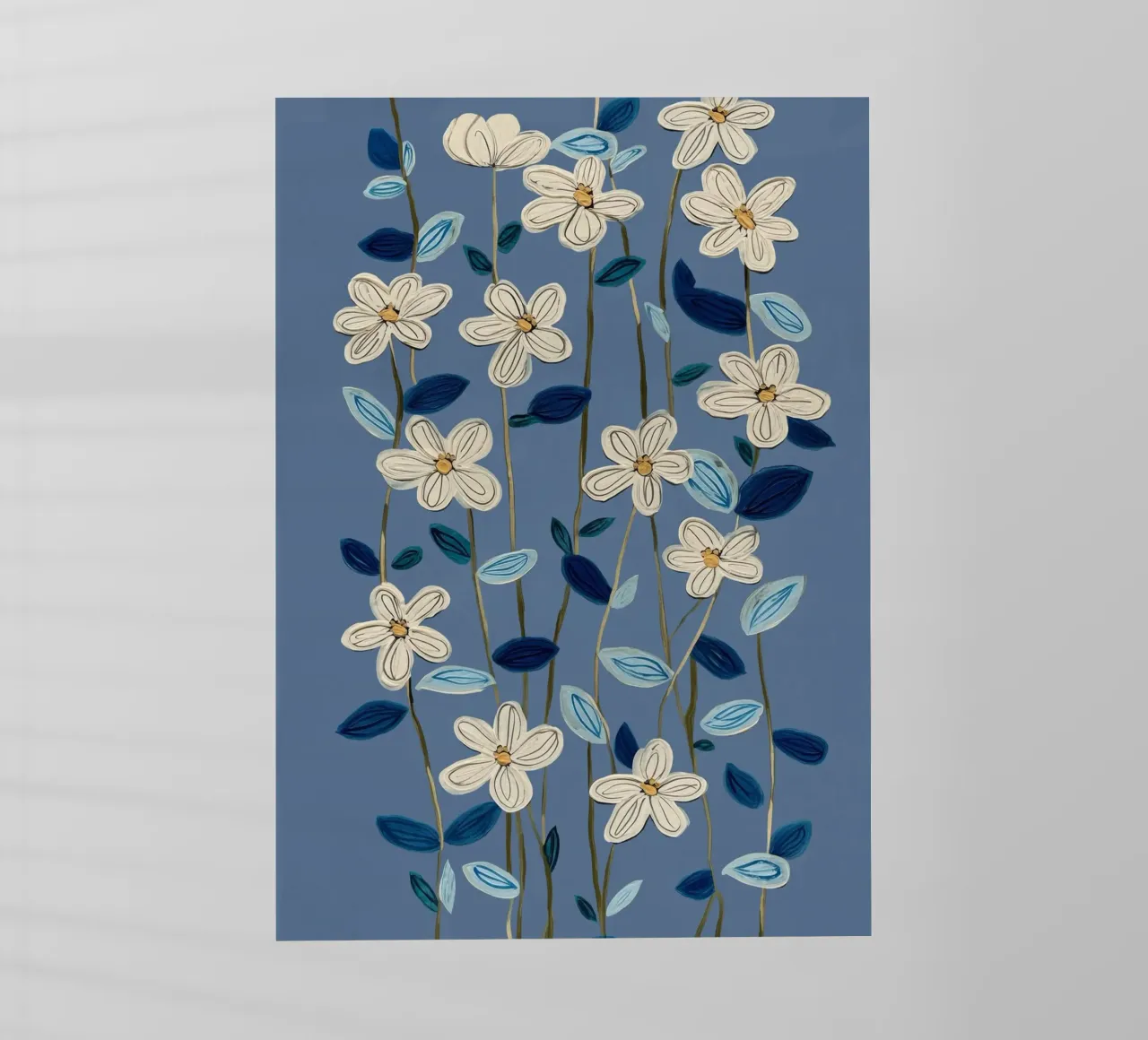 Jasmine Vines on Blue pellicola backlit da Flow Line