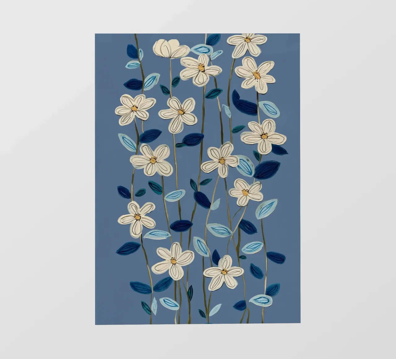 Jasmine Vines on Blue pellicola backlit da Flow Line