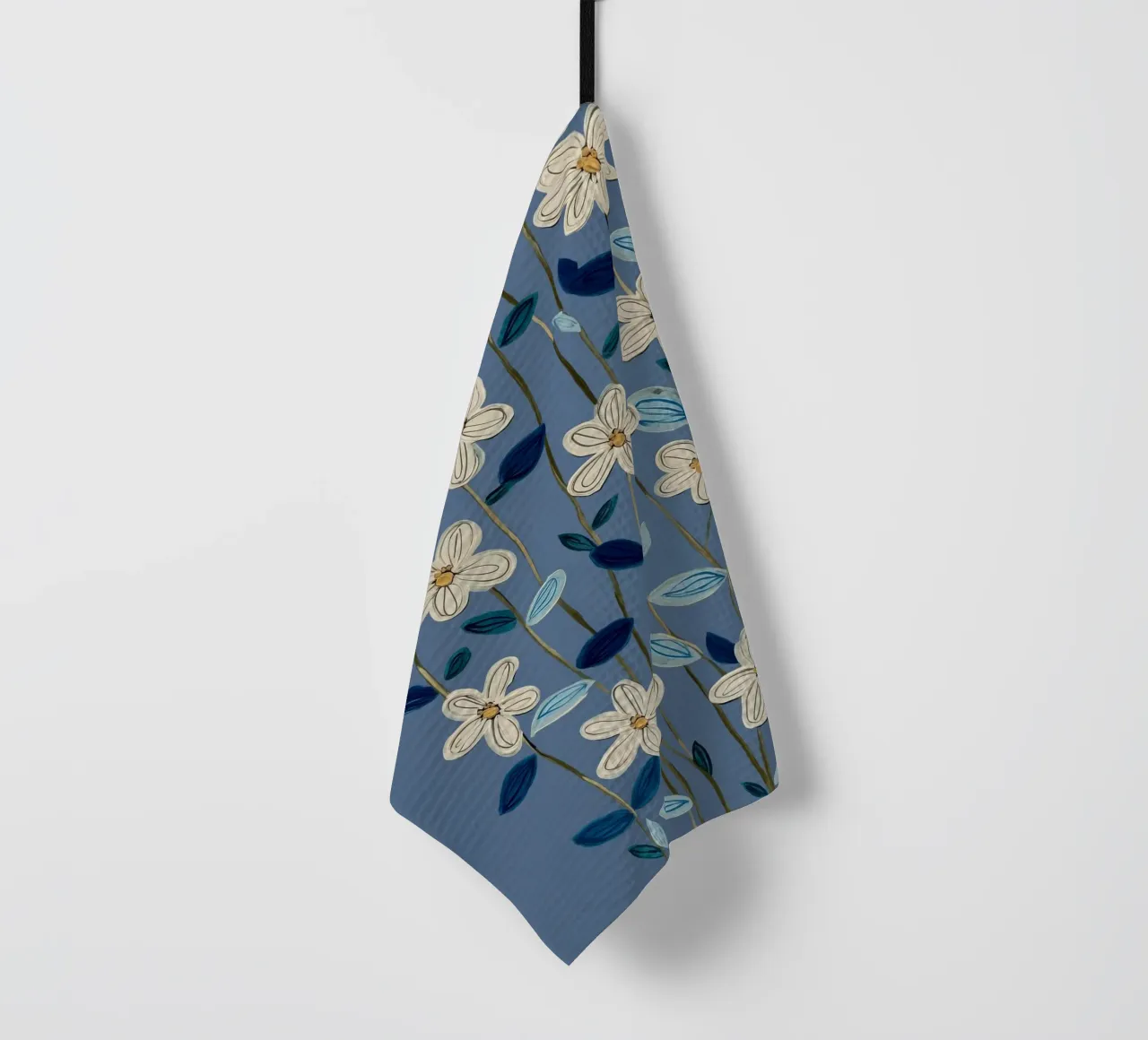 Jasmine Vines on Blue canovaccio da cucina da Flow Line