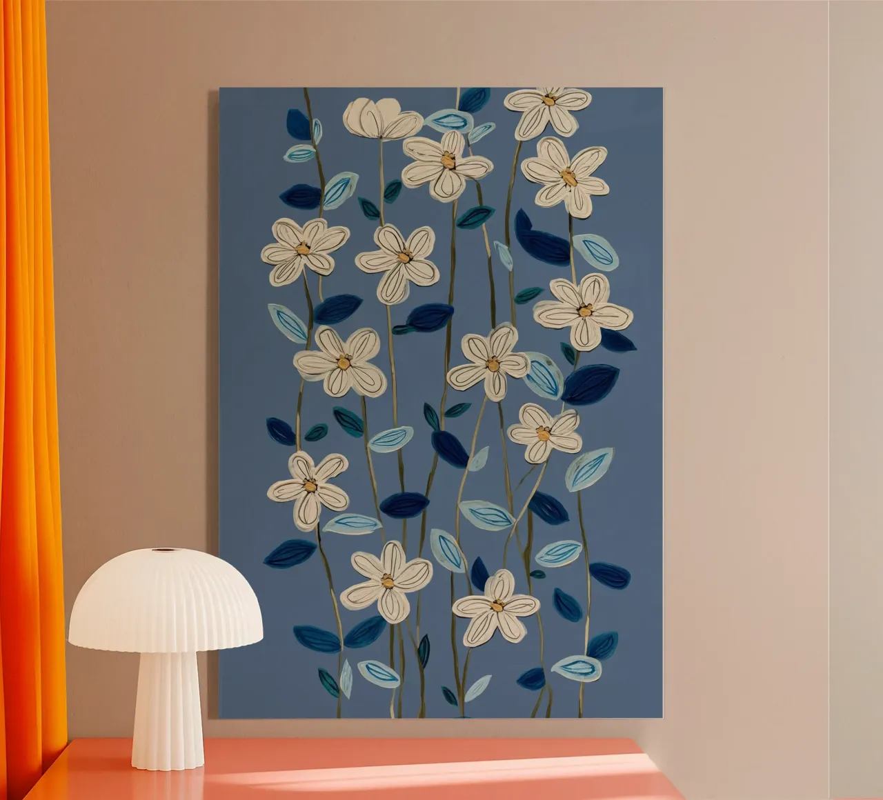 Jasmine Vines on Blue plexiglass da Flow Line