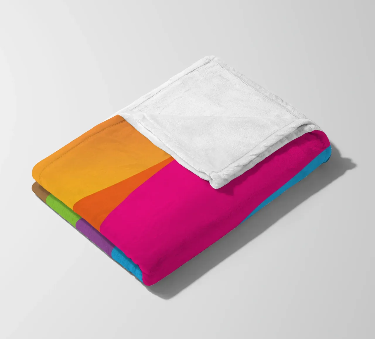 layers of earth vector color fleece blanket by Plumpz