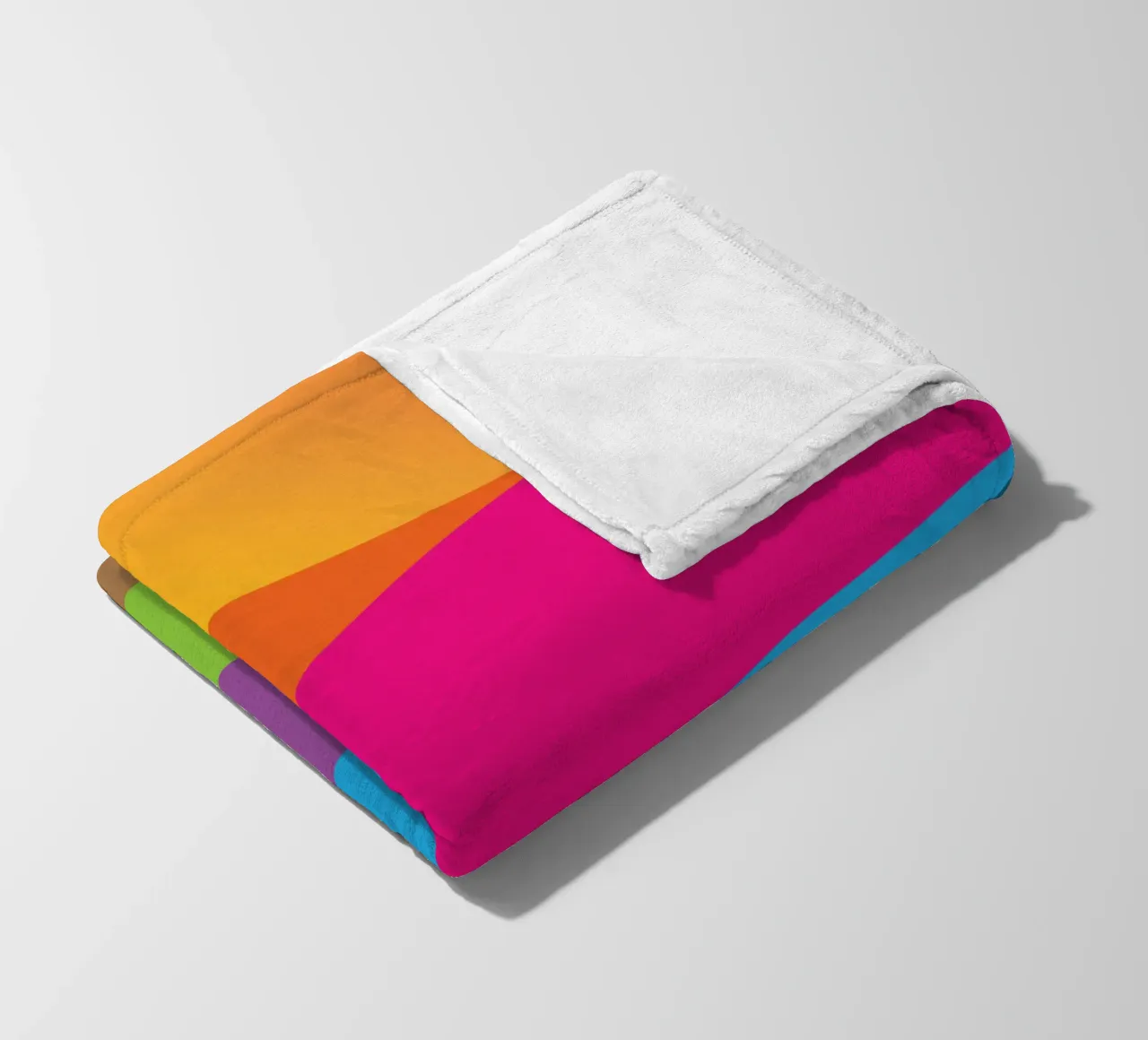 layers of earth vector color fleece blanket by Plumpz