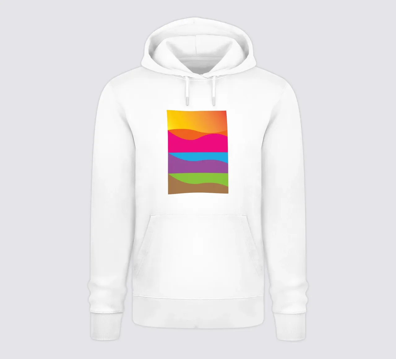 strati della terra colore vettoriale felpa con cappuccio da Plumpz