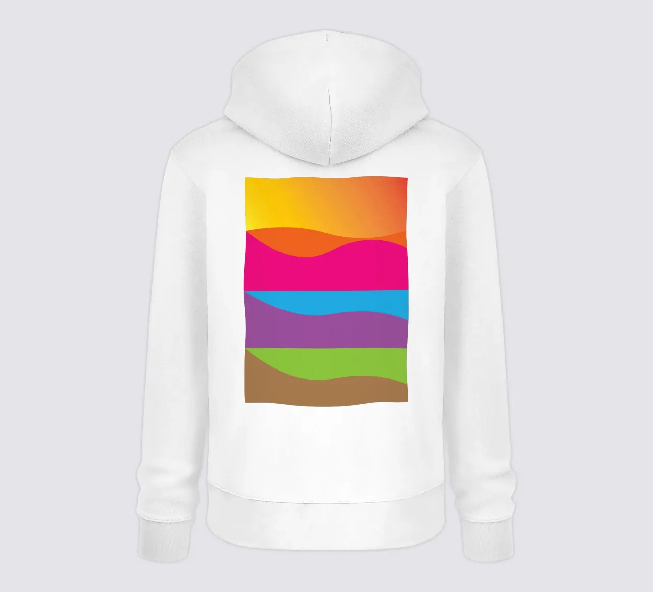 strati della terra colore vettoriale felpa con cappuccio da Plumpz