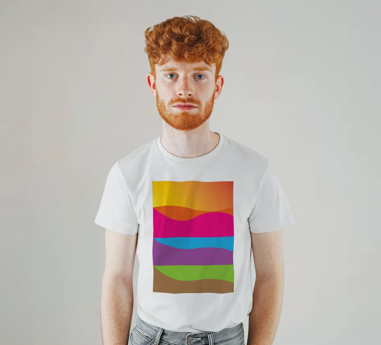 strati della terra colore vettoriale t-shirt da Plumpz
