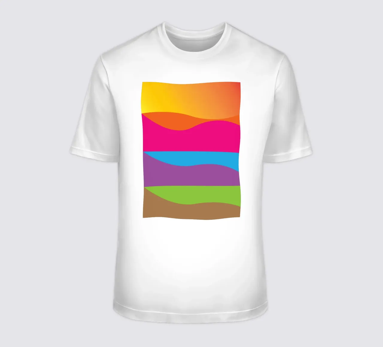 strati della terra colore vettoriale t-shirt da Plumpz
