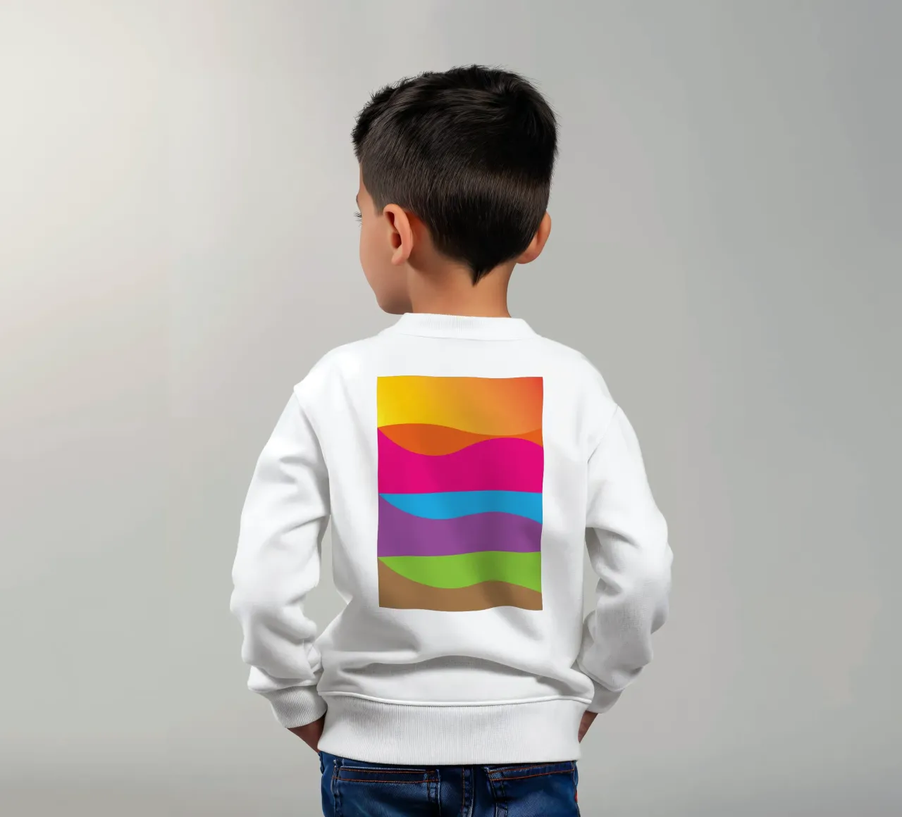 strati della terra colore vettoriale felpa bambino da Plumpz