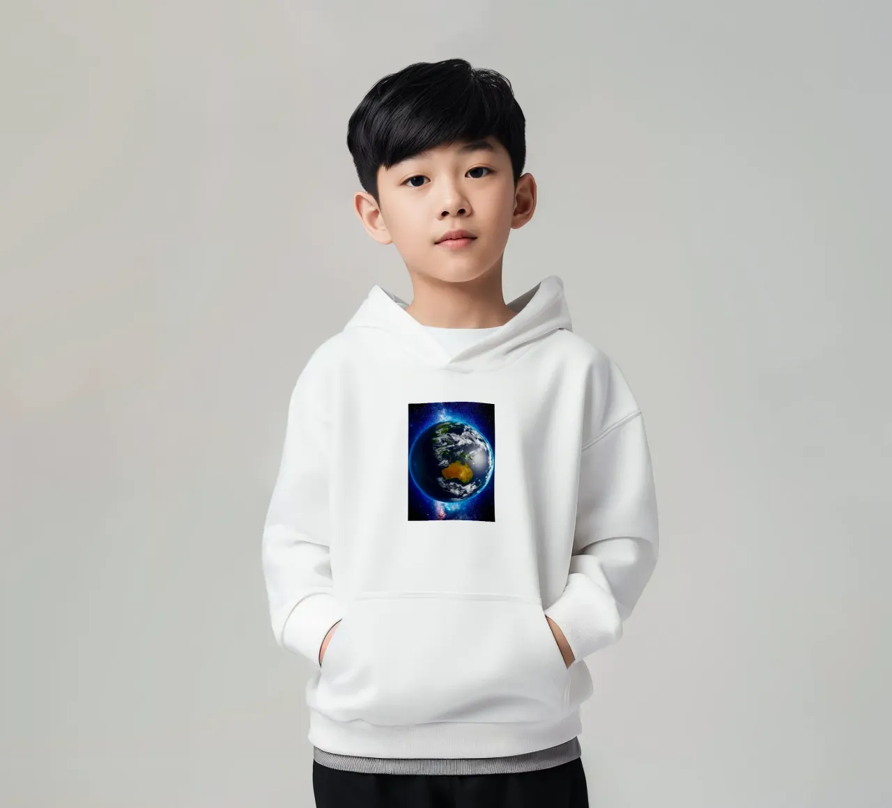 La Terre vue de l'espace_ Vue de l'Australie sweat à capuche enfant de ShopByHaru