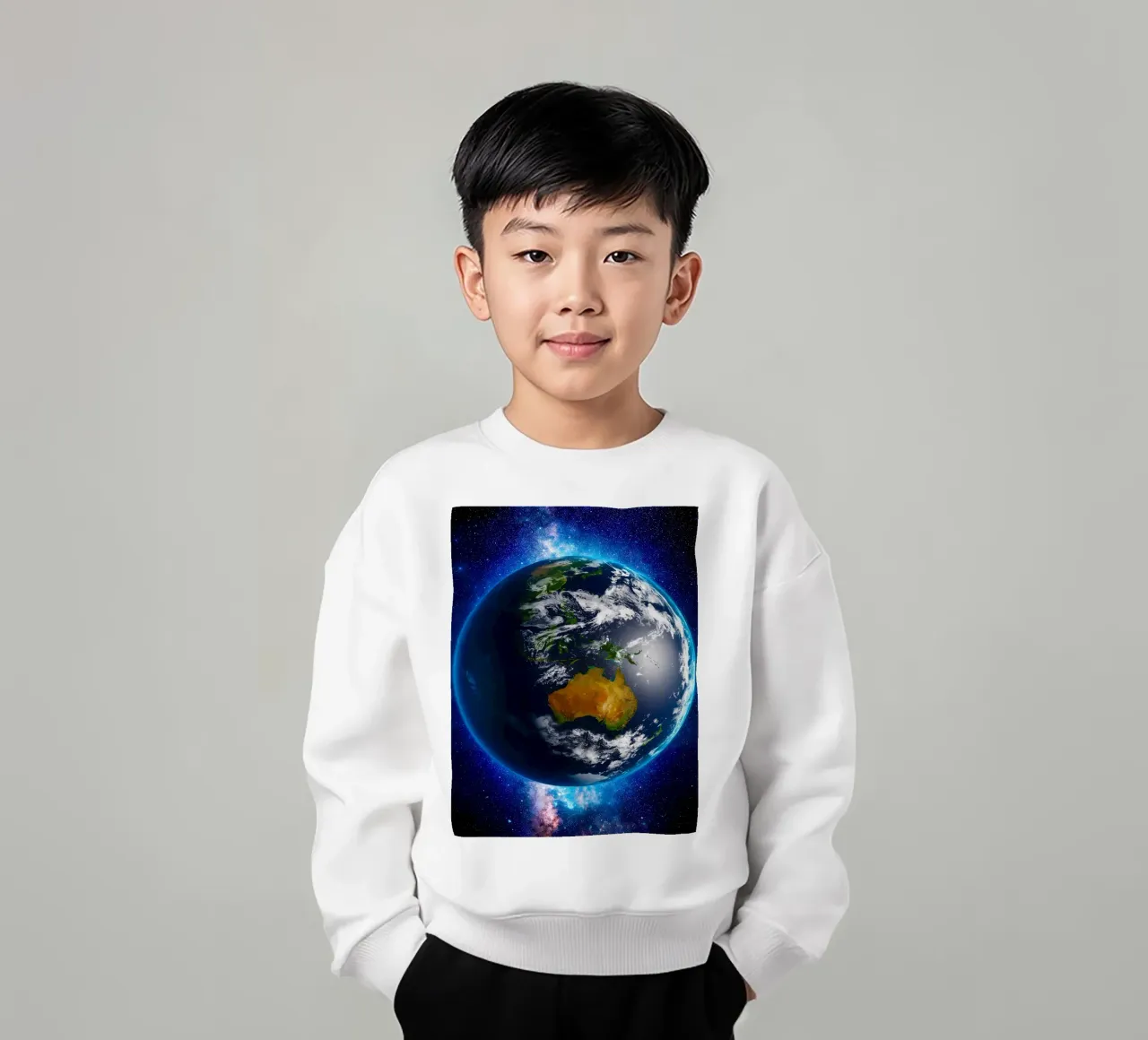 La Terre vue de l'espace_ Vue de l'Australie sweat enfant de ShopByHaru