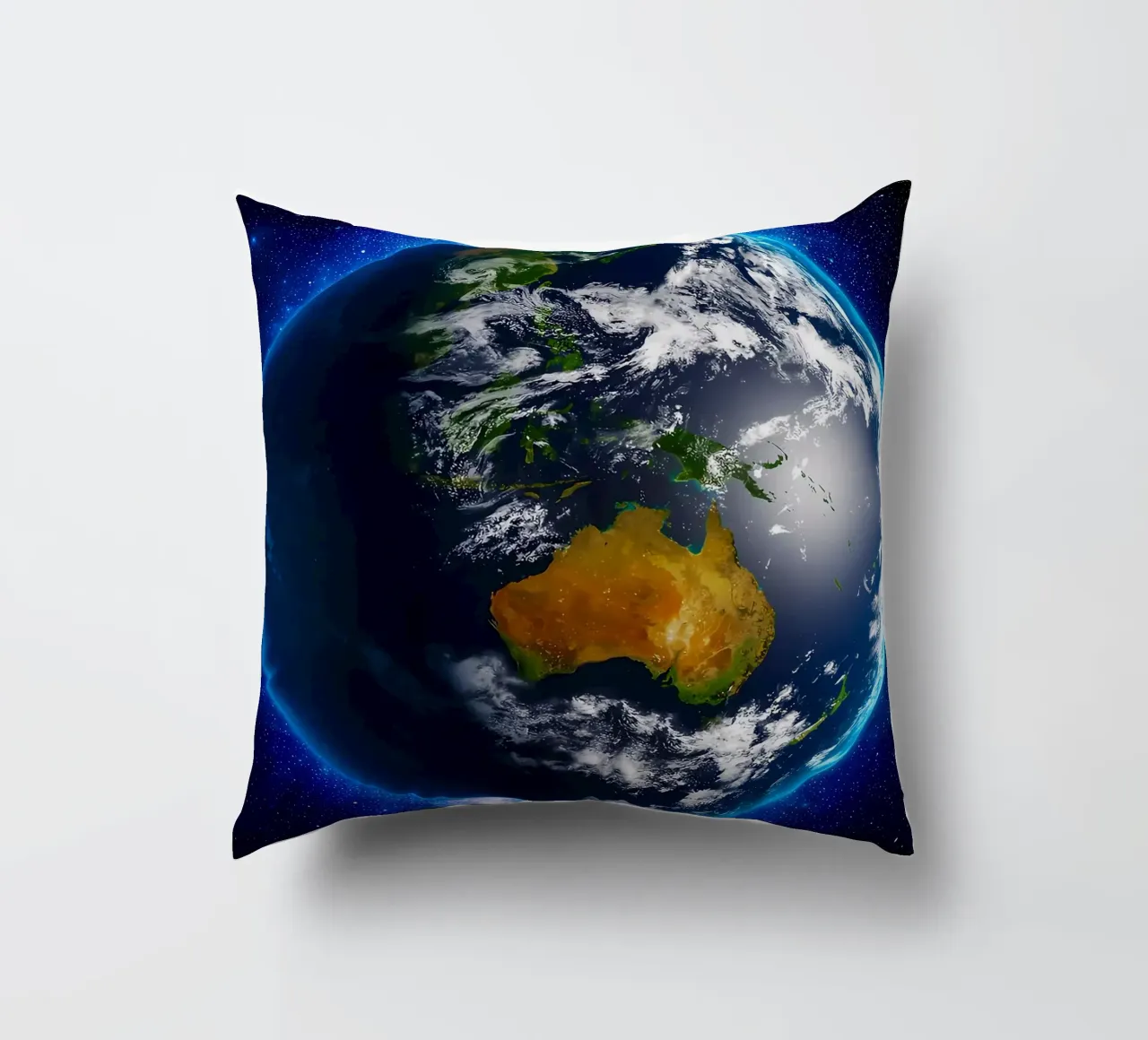 La Terre vue de l'espace_ Vue de l'Australie coussin de ShopByHaru