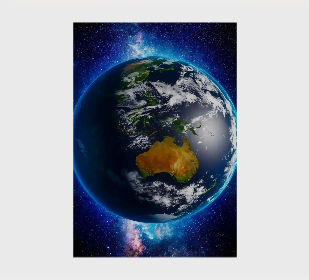 La Terre vue de l'espace_ Vue de l'Australie carnet de notes de ShopByHaru