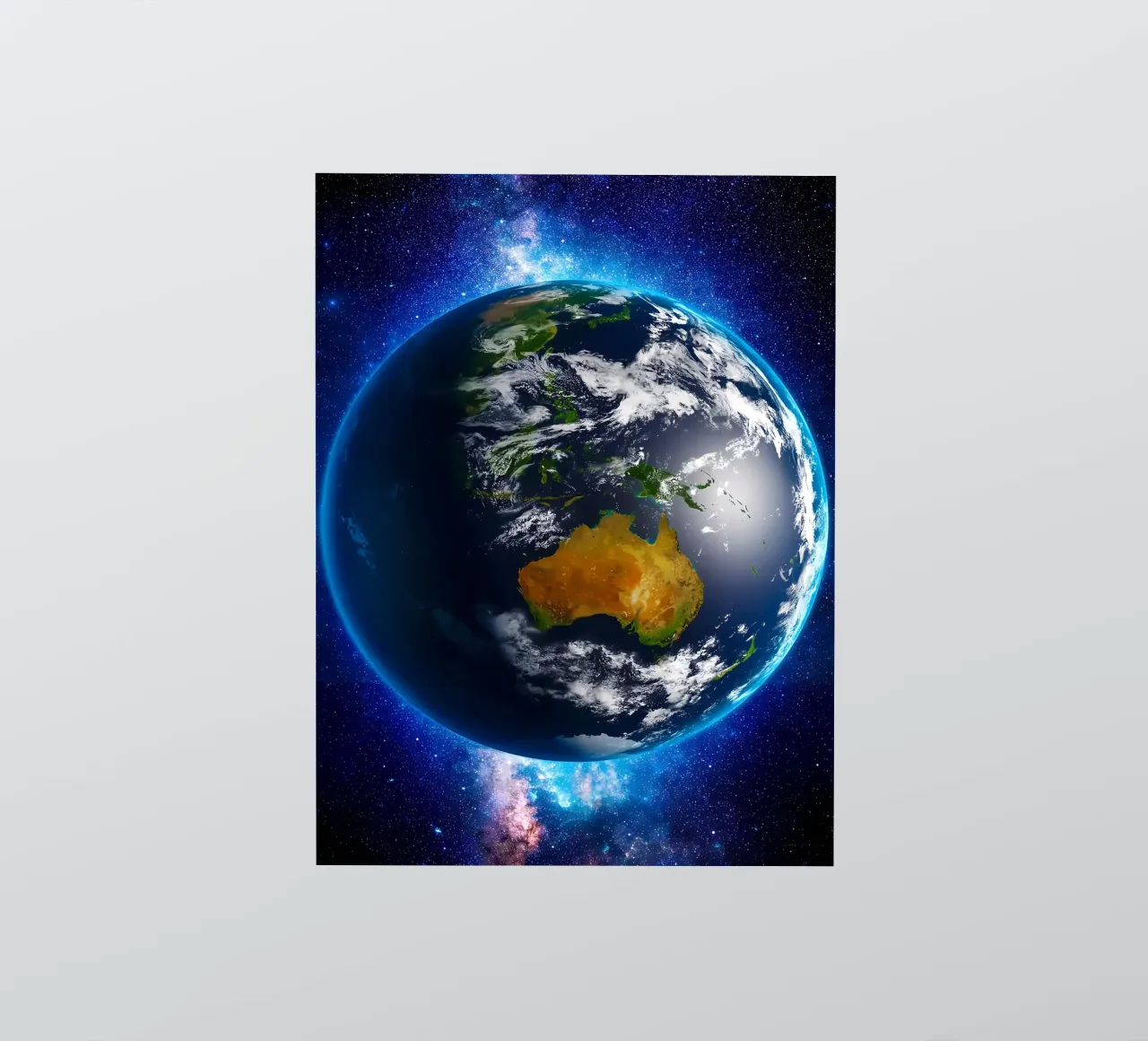 La Terre vue de l'espace_ Vue de l'Australie autocollant de ShopByHaru