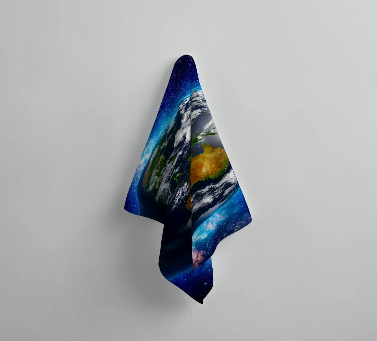 La Terre vue de l'espace_ Vue de l'Australie serviette de bain de ShopByHaru