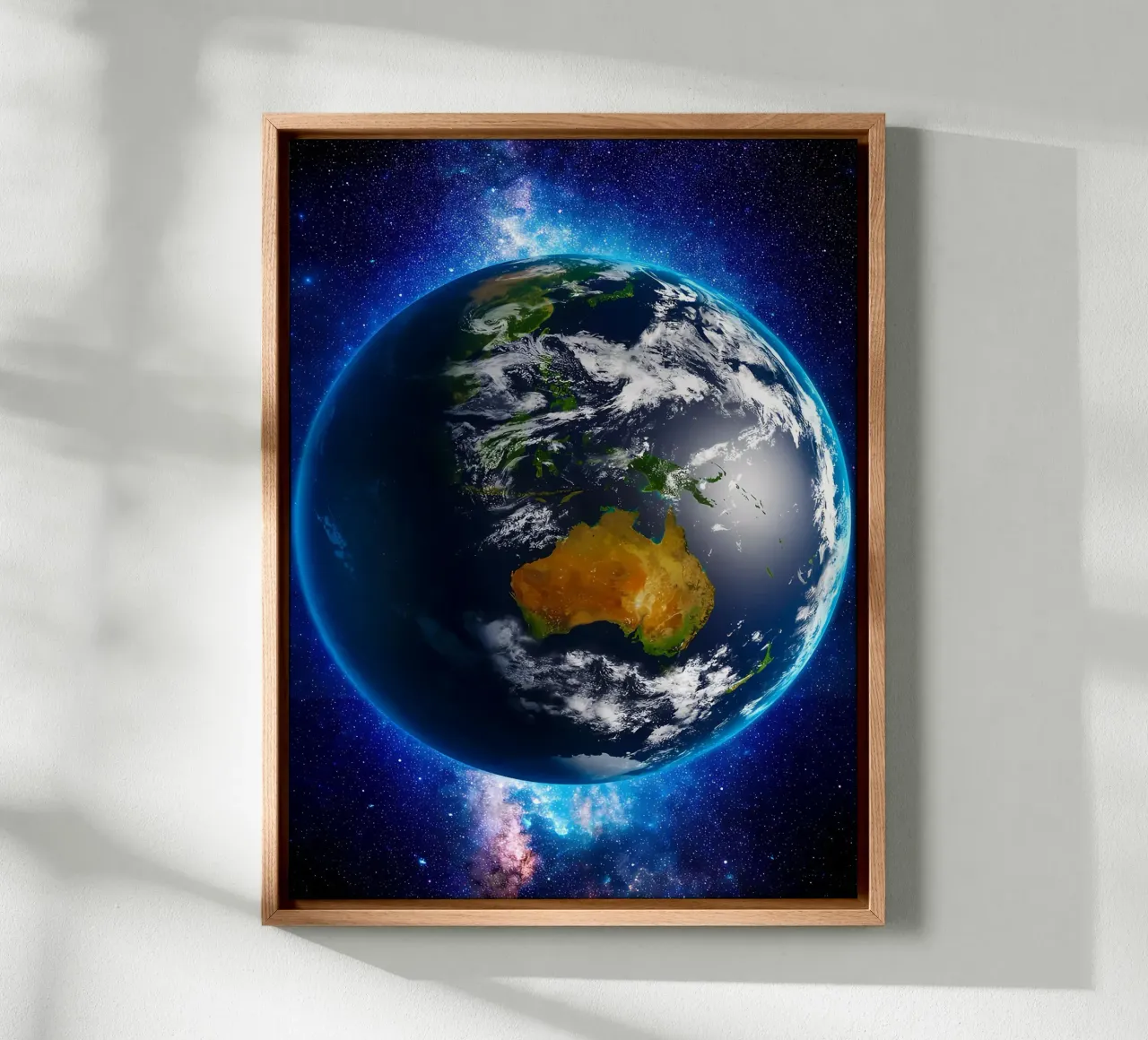 La Terre vue de l'espace_ Vue de l'Australie toile de ShopByHaru