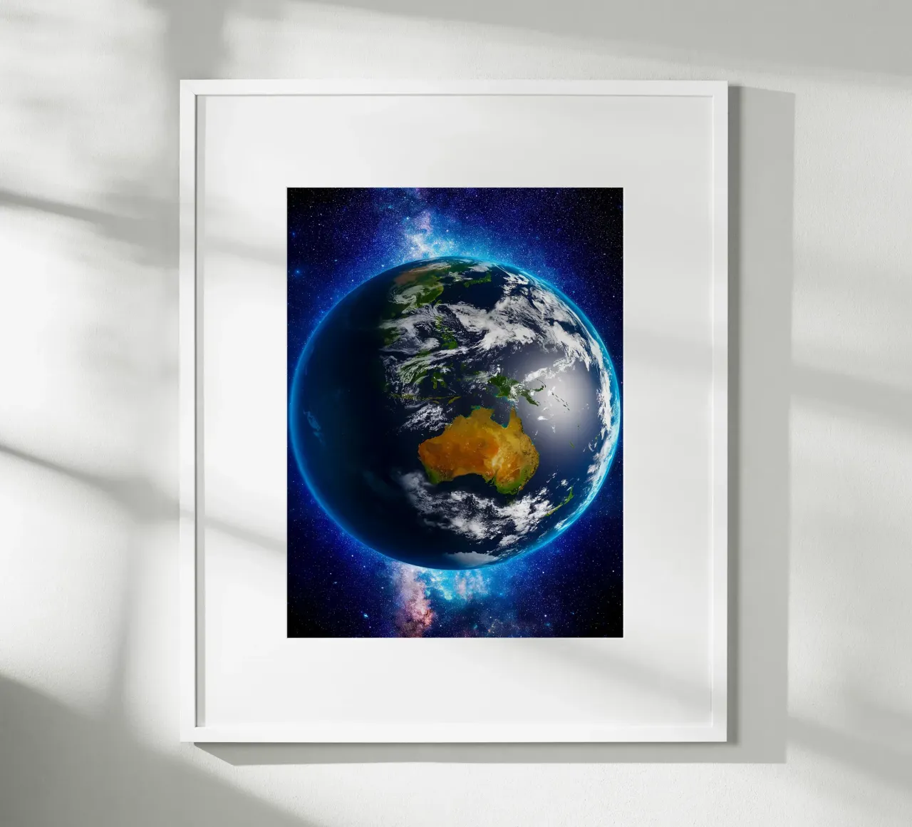 La Terre vue de l'espace_ Vue de l'Australie hahnemühle de ShopByHaru