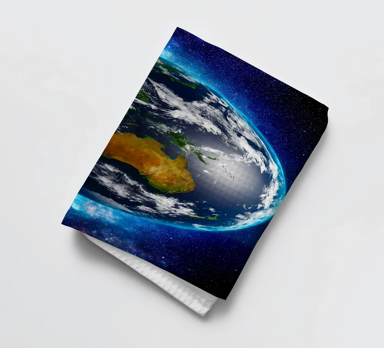 La Terre vue de l'espace_ Vue de l'Australie torchon de ShopByHaru