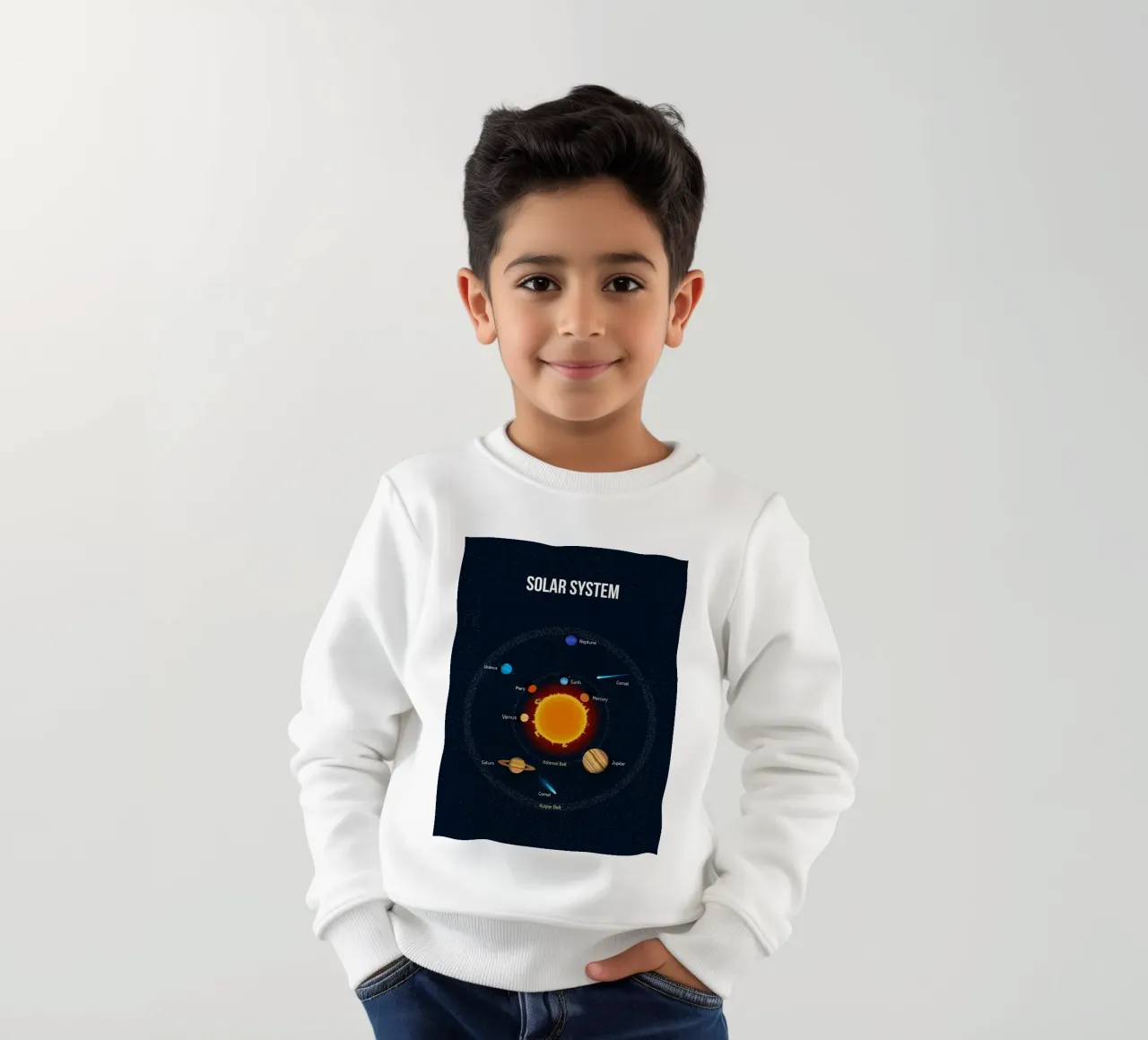 Diagramma del sistema solare felpa bambino da ShopByHaru