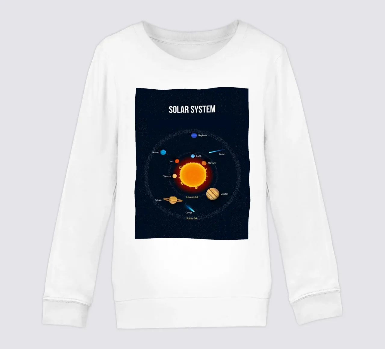 Diagramma del sistema solare felpa bambino da ShopByHaru