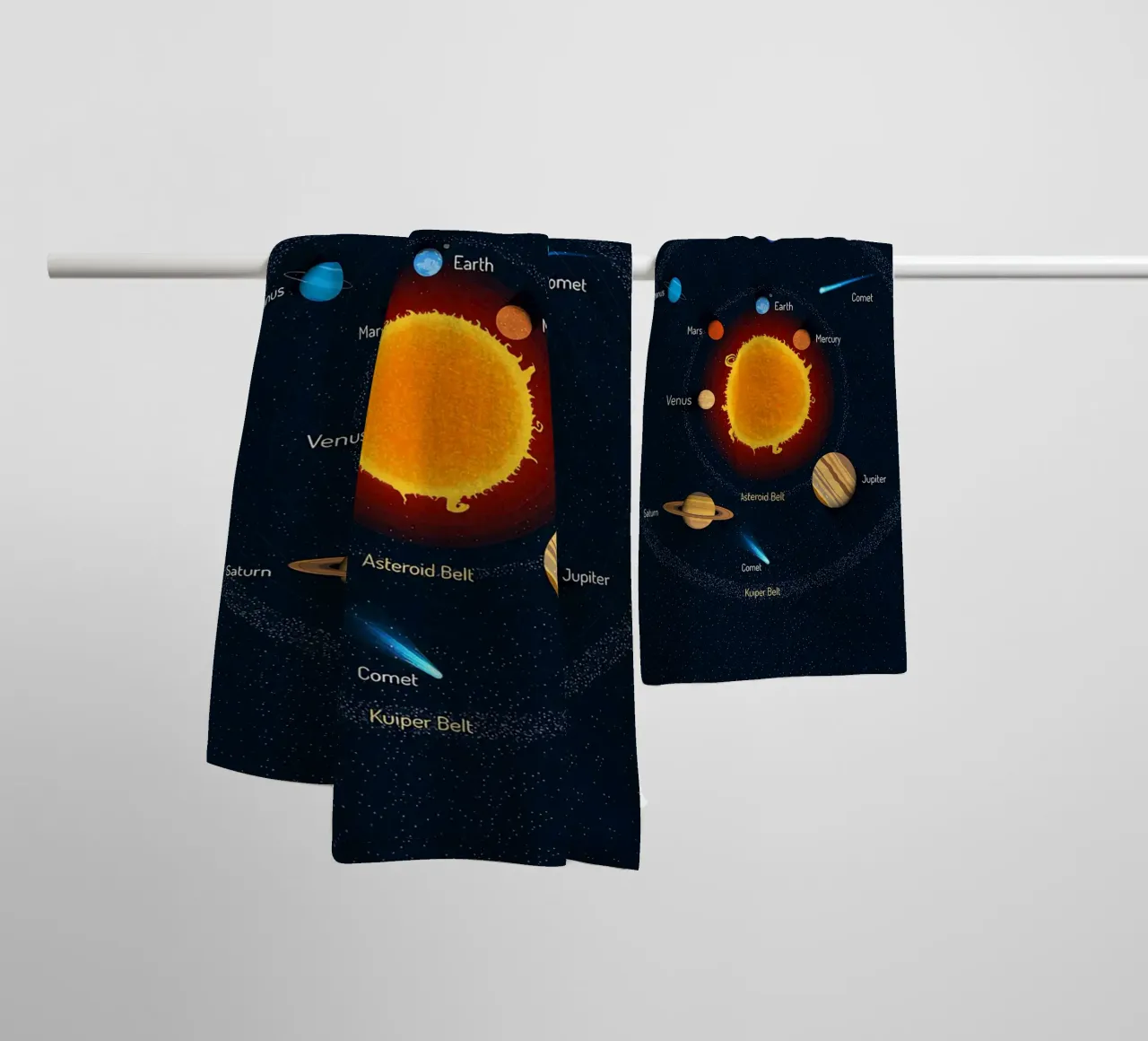 Diagramma del sistema solare asciugamano da bagno da ShopByHaru