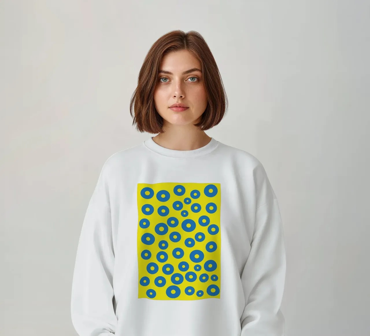 cirkel kikkerei vector kleur sweatshirt van Plumpz