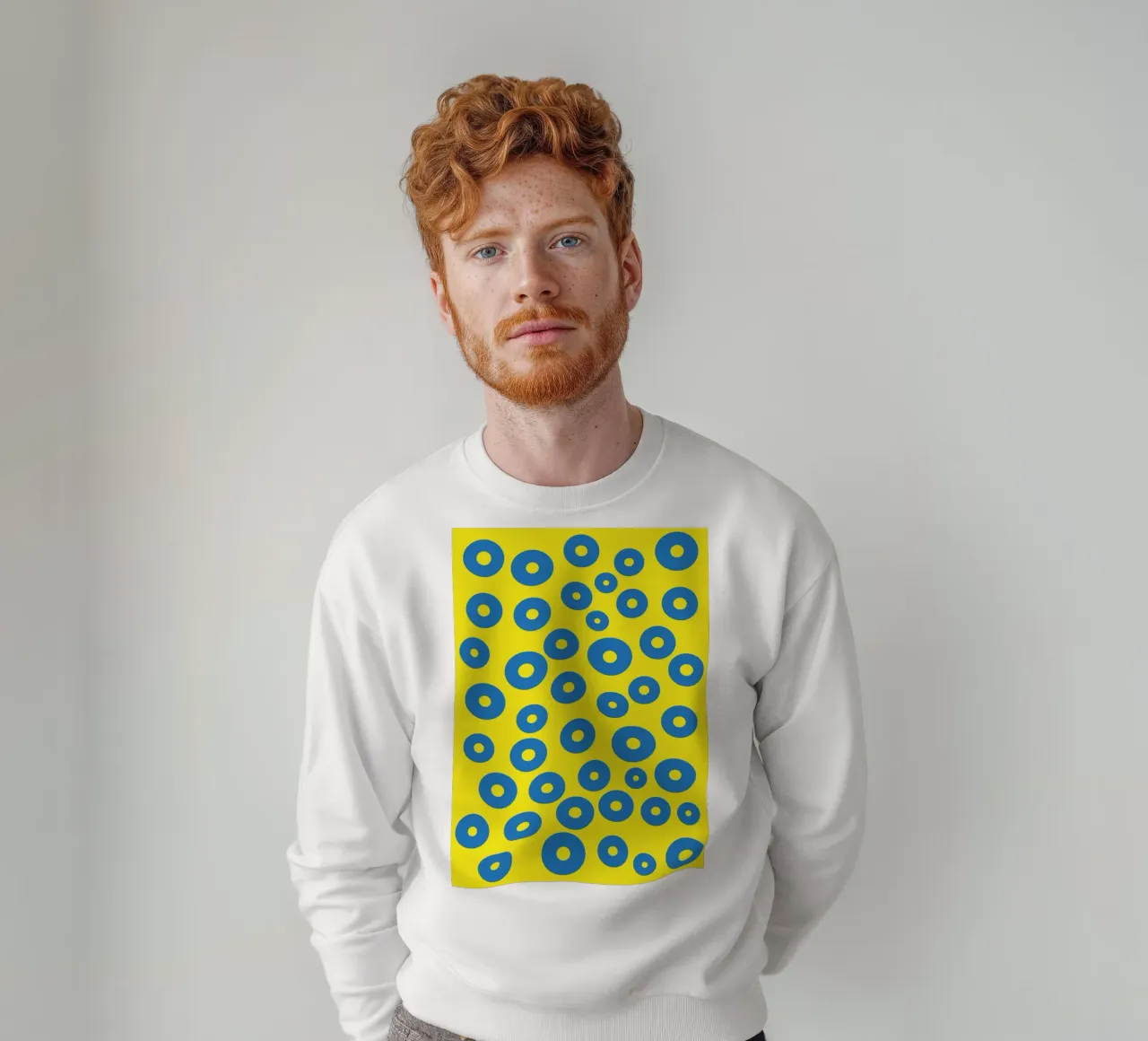 cirkel kikkerei vector kleur sweatshirt van Plumpz