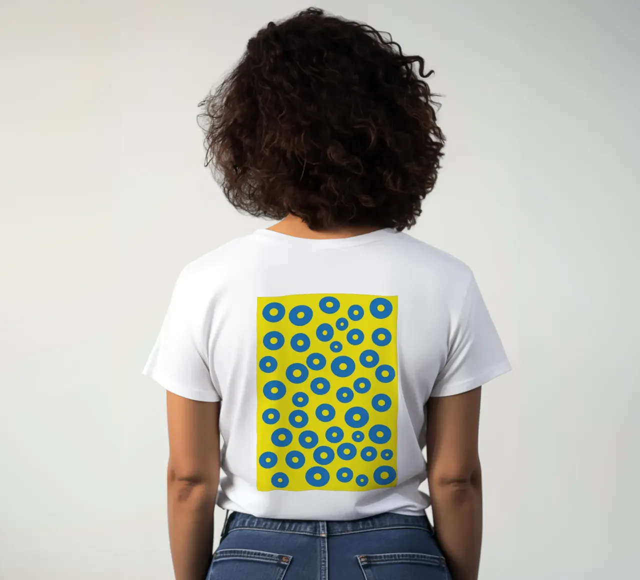 círculo rana huevo vector color camiseta de mujer de Plumpz