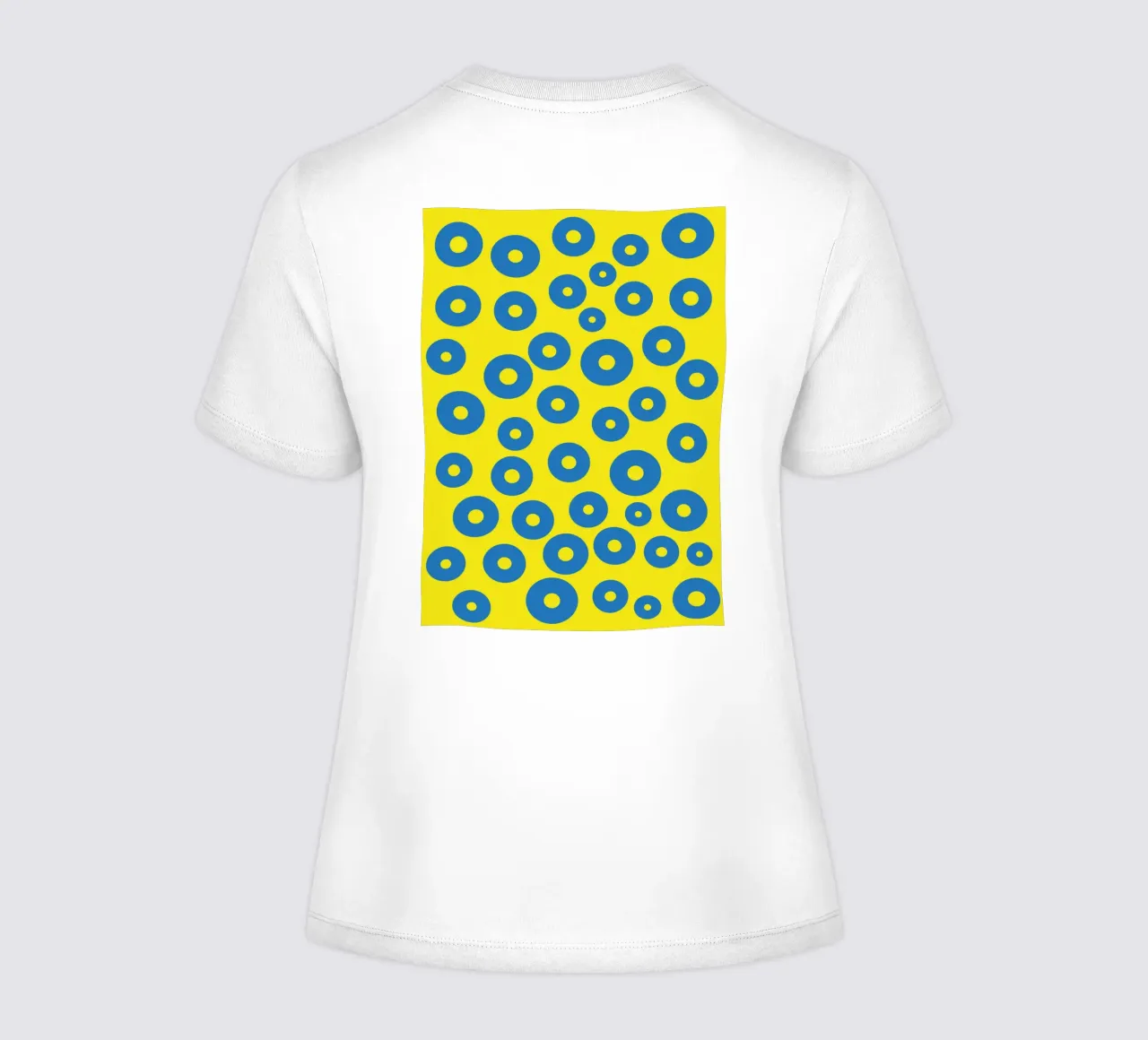 círculo rana huevo vector color camiseta de mujer de Plumpz
