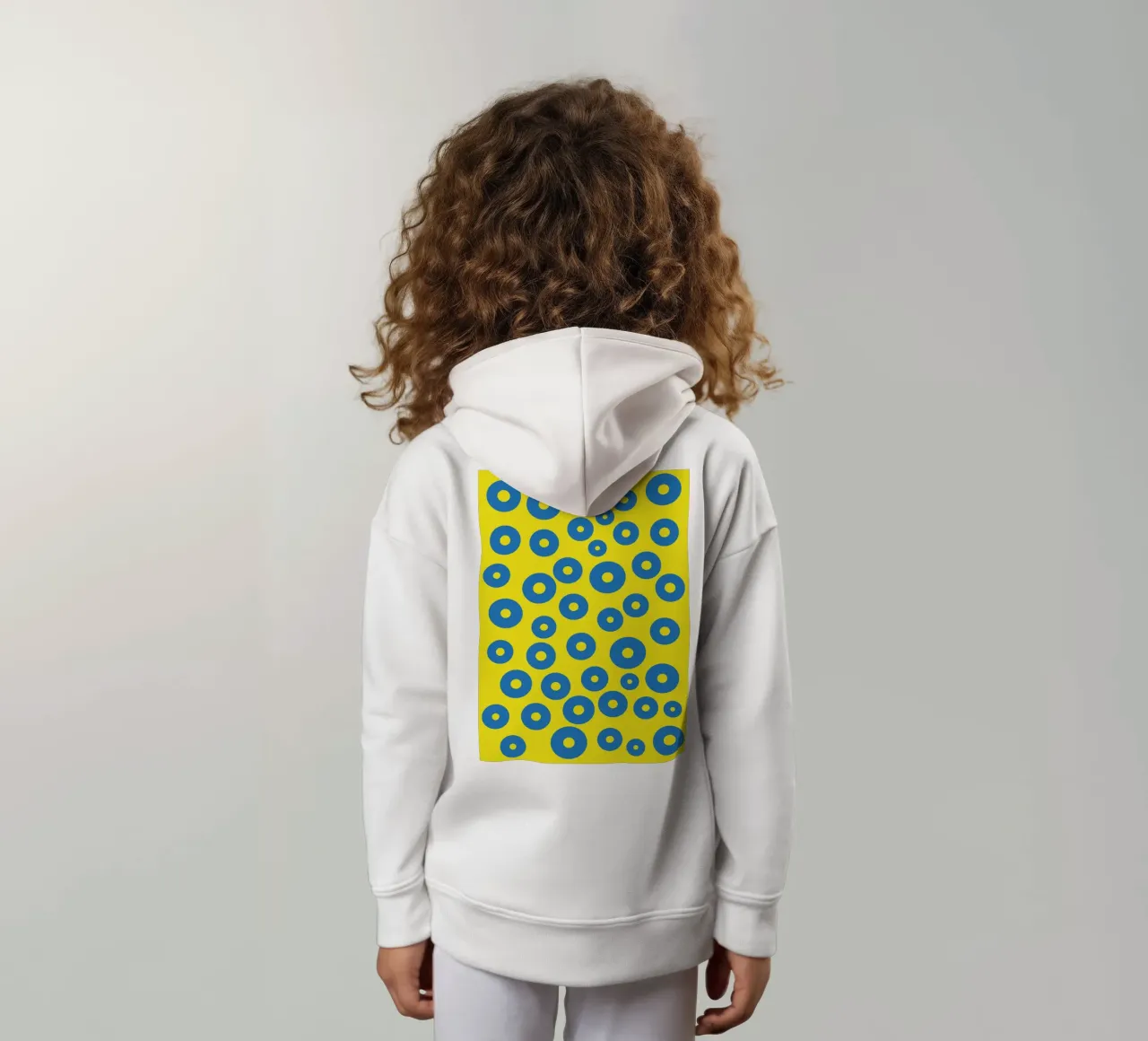círculo rana huevo vector color sudadera con capucha para niño de Plumpz