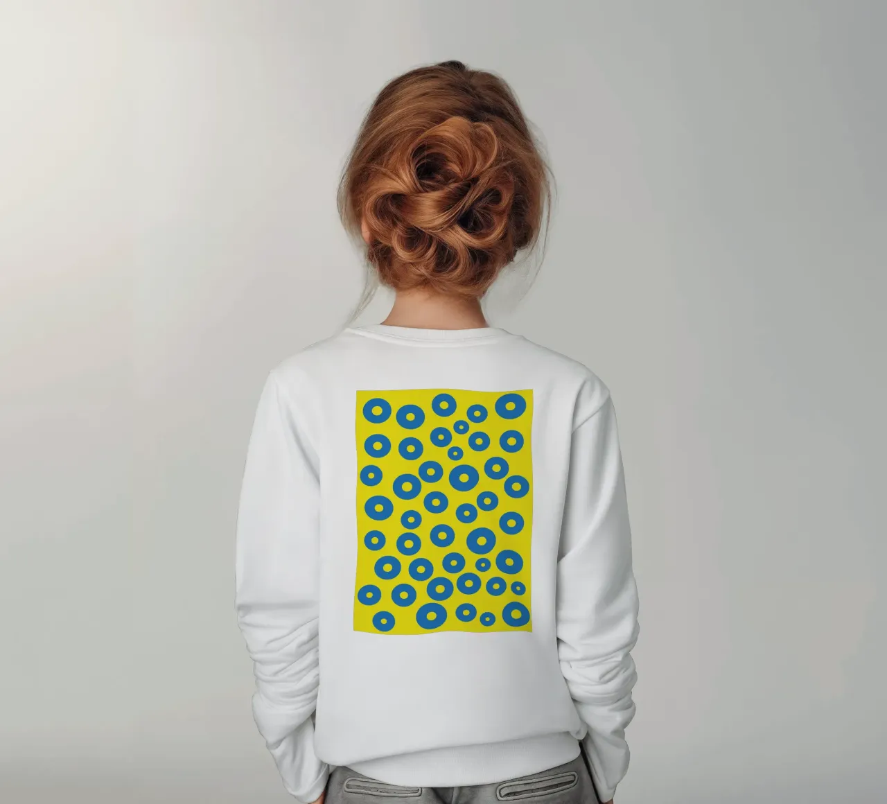 círculo rana huevo vector color sudadera para niño de Plumpz