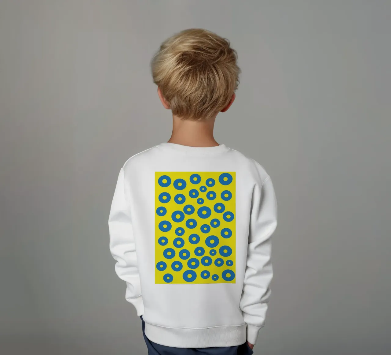 círculo rana huevo vector color sudadera para niño de Plumpz