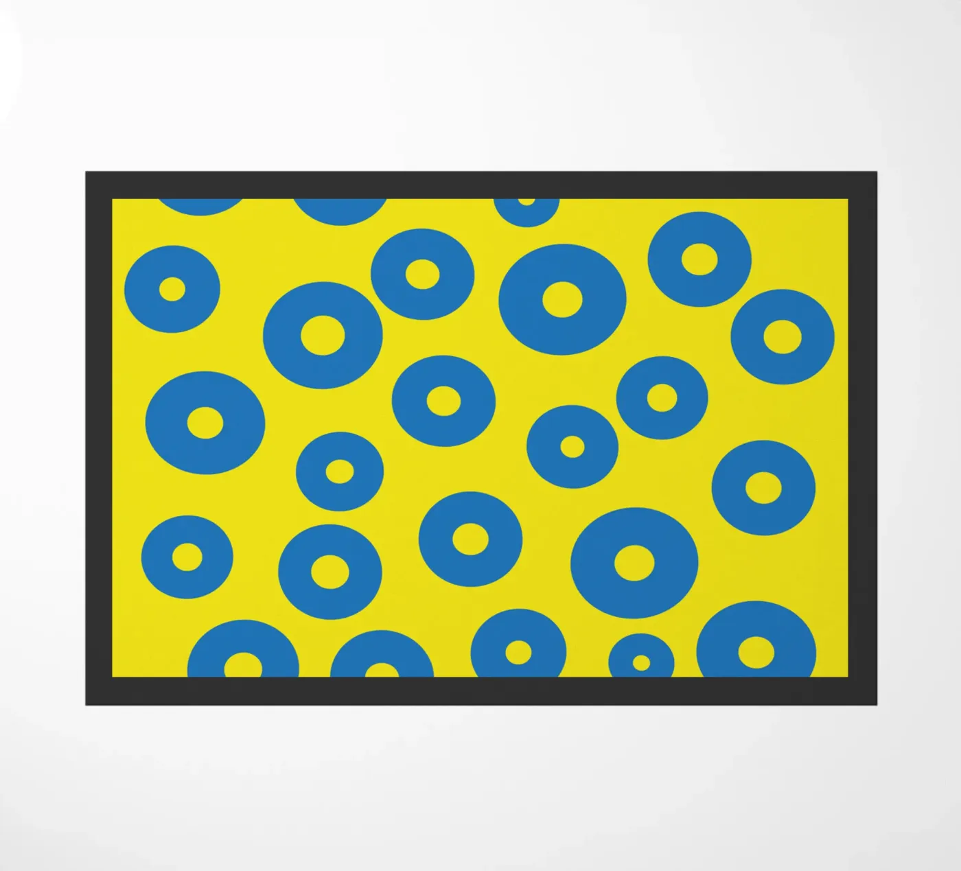 circle frog egg vector color doormat by Plumpz