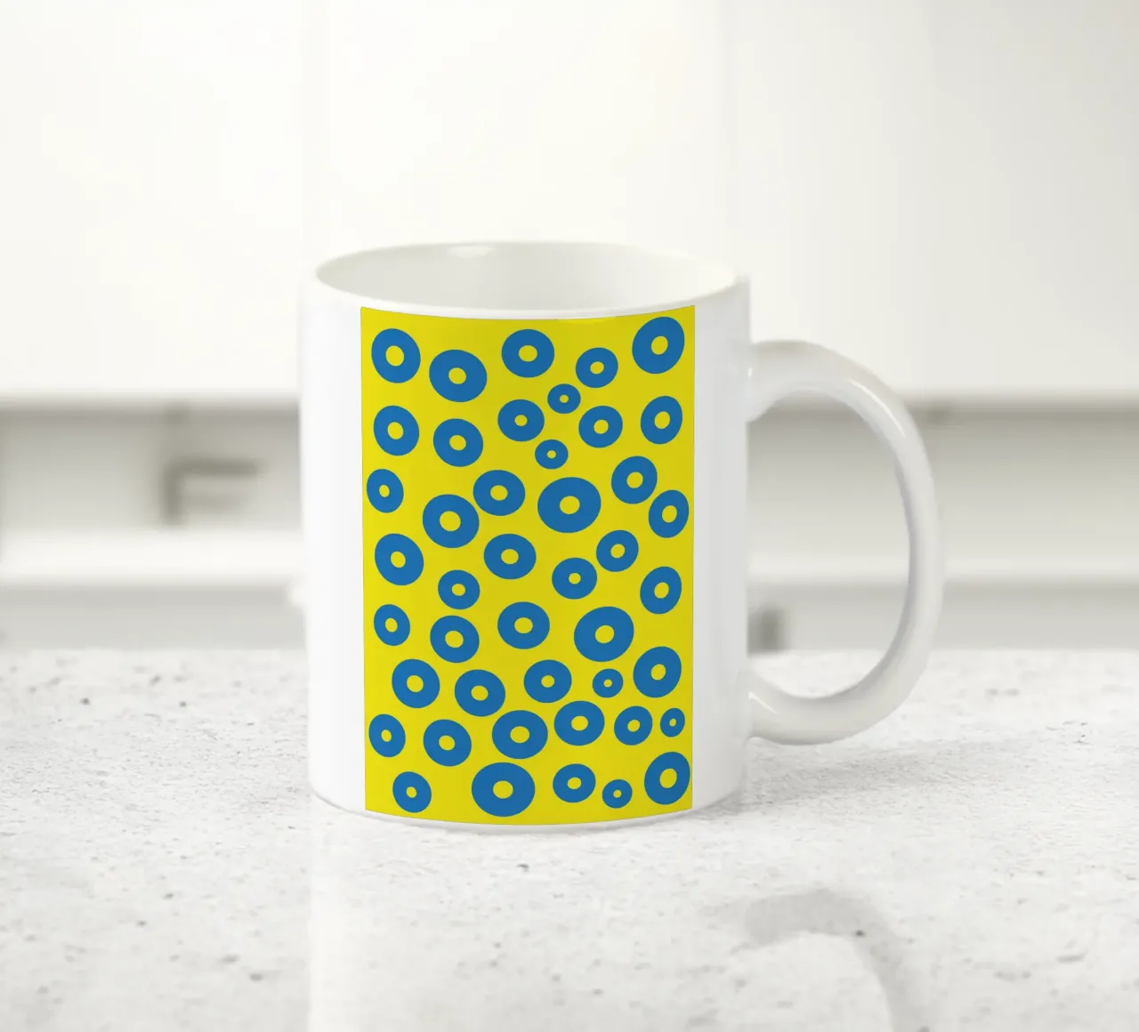 círculo rana huevo vector color taza de cerámica de Plumpz